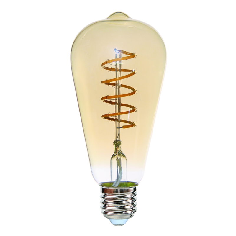 LED Spiral Filament Bulb
