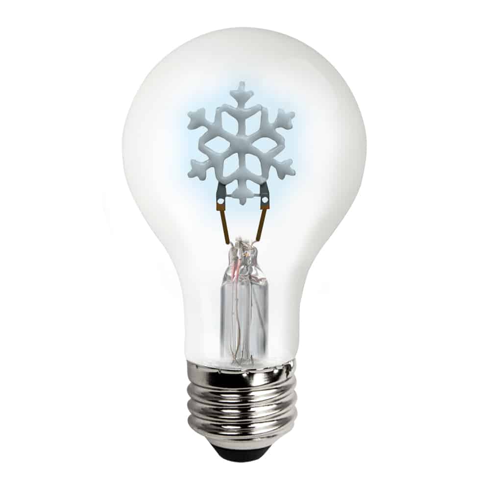 LED DIY Filament Bulb A60 Heart Shaped Star Christmas Tree